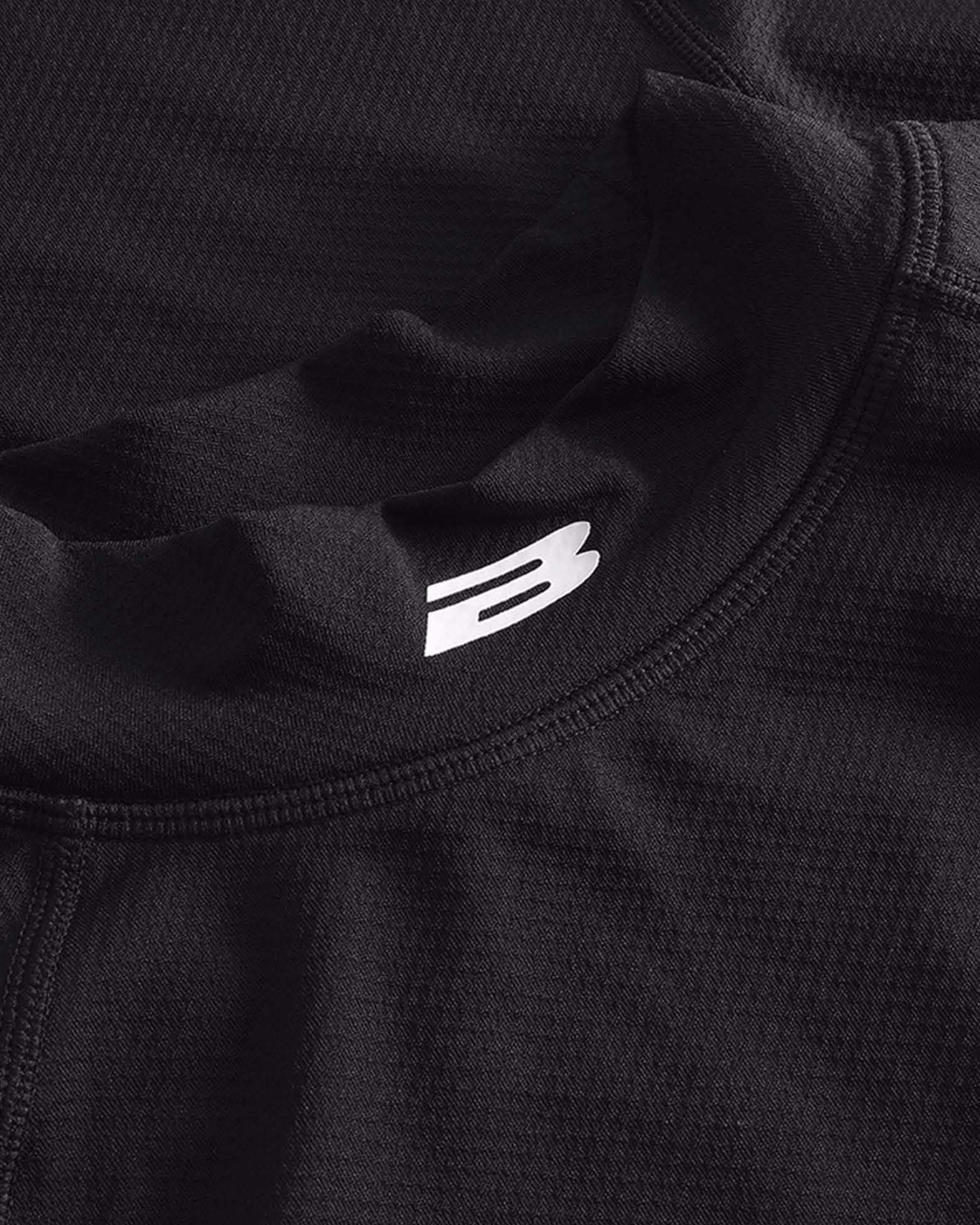 Men's Mock Neck Base Layer - Black Onyx