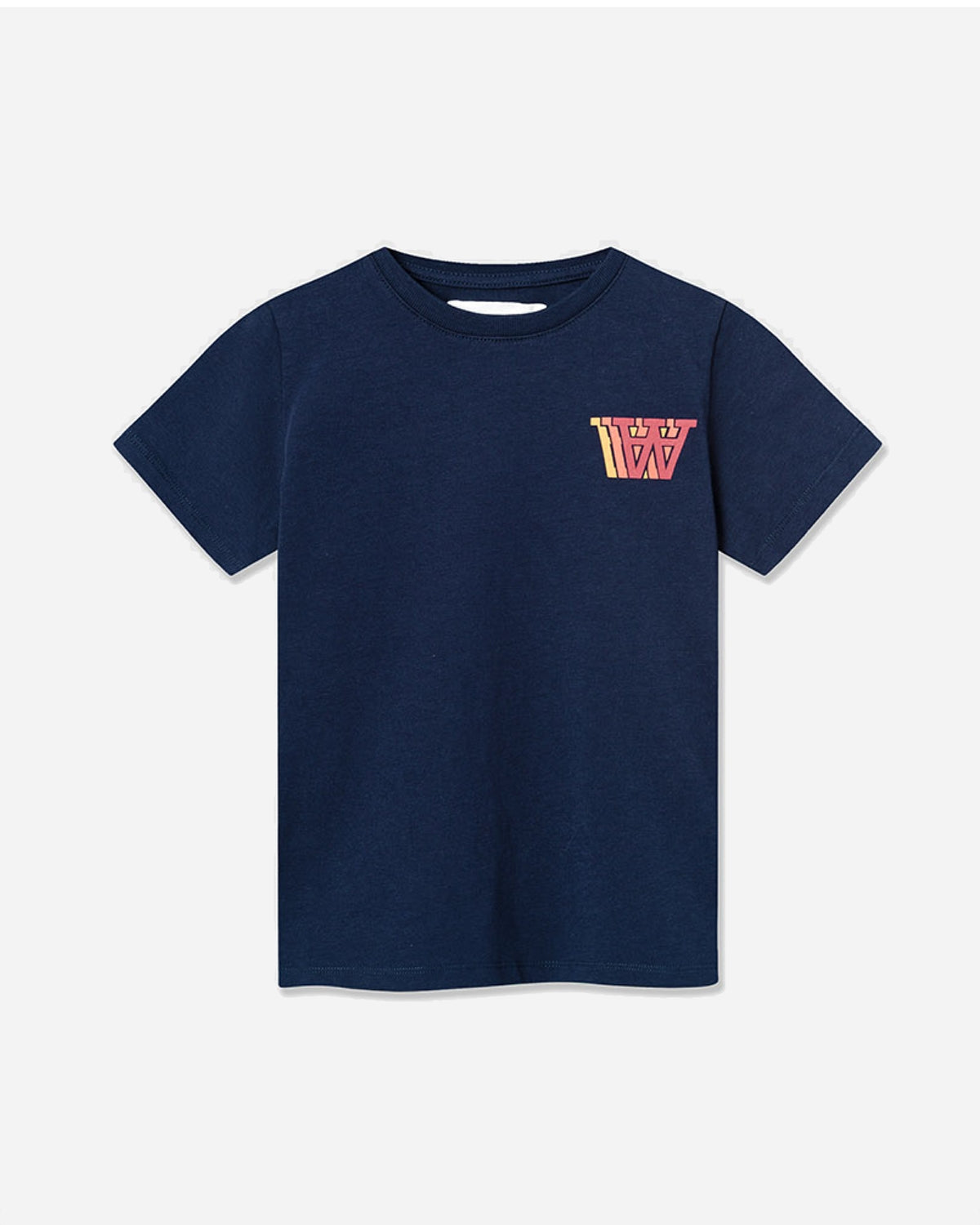 Ola Logo Junior T-Shirt - Navy - WOOD WOOD - Munkstore.dk