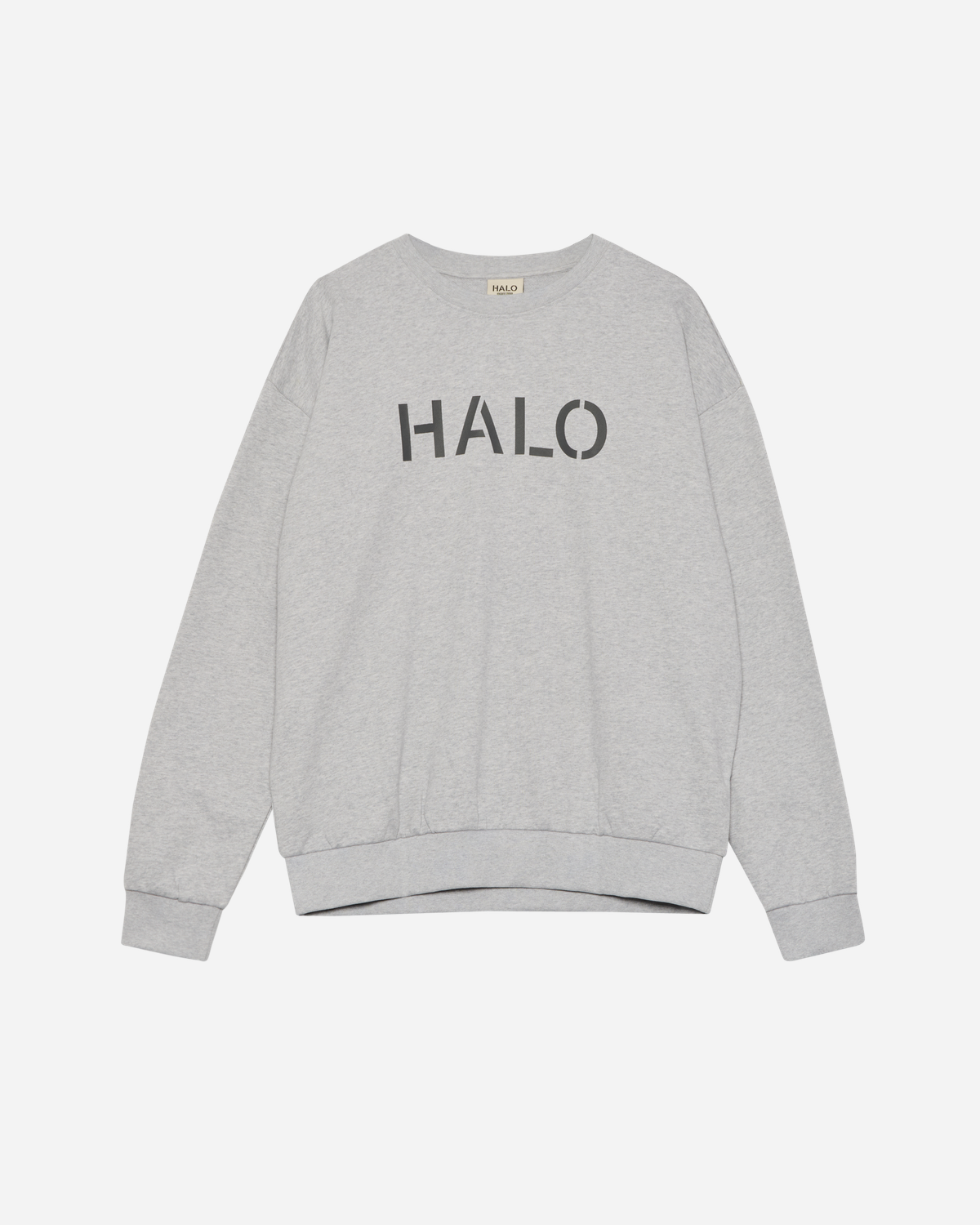 Halo Uniform Boxy Crew - Light Grey Melange
