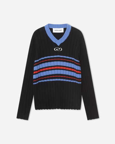 CollinRS Knit Pullover - Multi Black