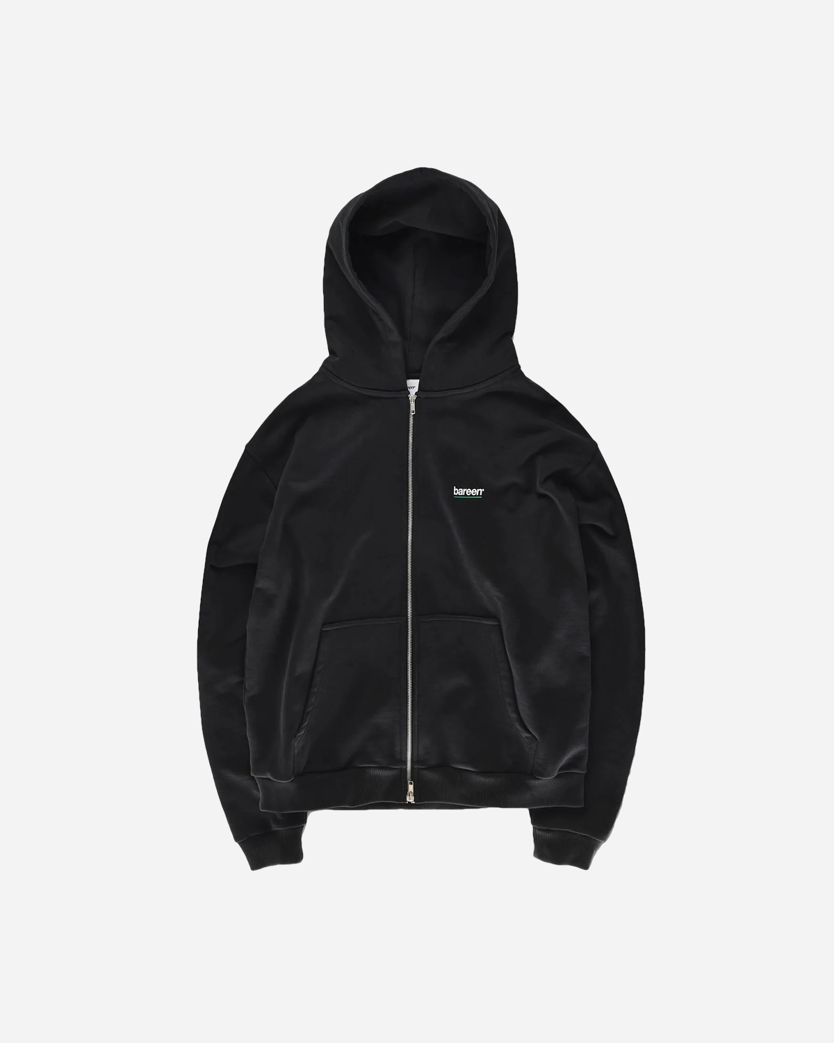Oversized Zip Hoodie All-Field-Apparel - Black