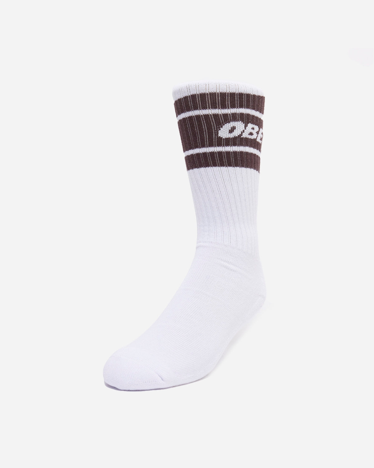 Cooper Ii Socks - White / Java Brown