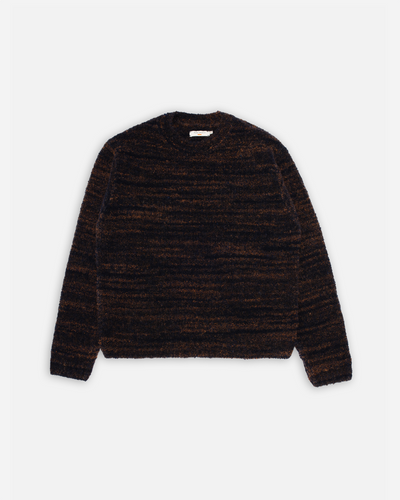 Gurra Boucle Sweater - Navy/Orange