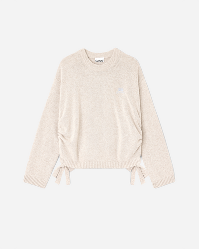Future Wool Mix Oversized O-neck - Sand