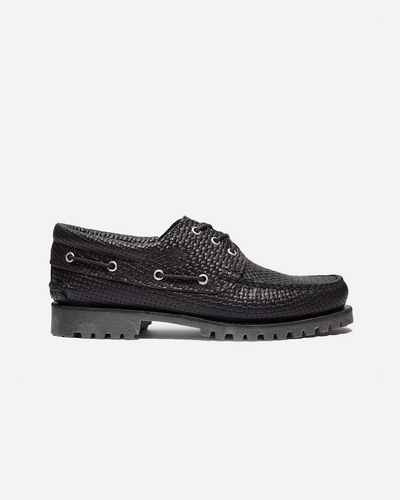 Auth Boat Shoe - Black Full Grain W Dark Brown