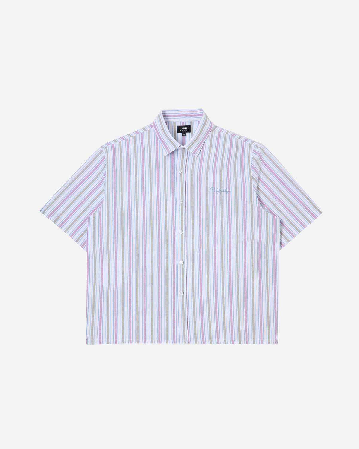 Toledo Shirt SS - Multicolor Garment Washed - Edwin - Munkstore.dk