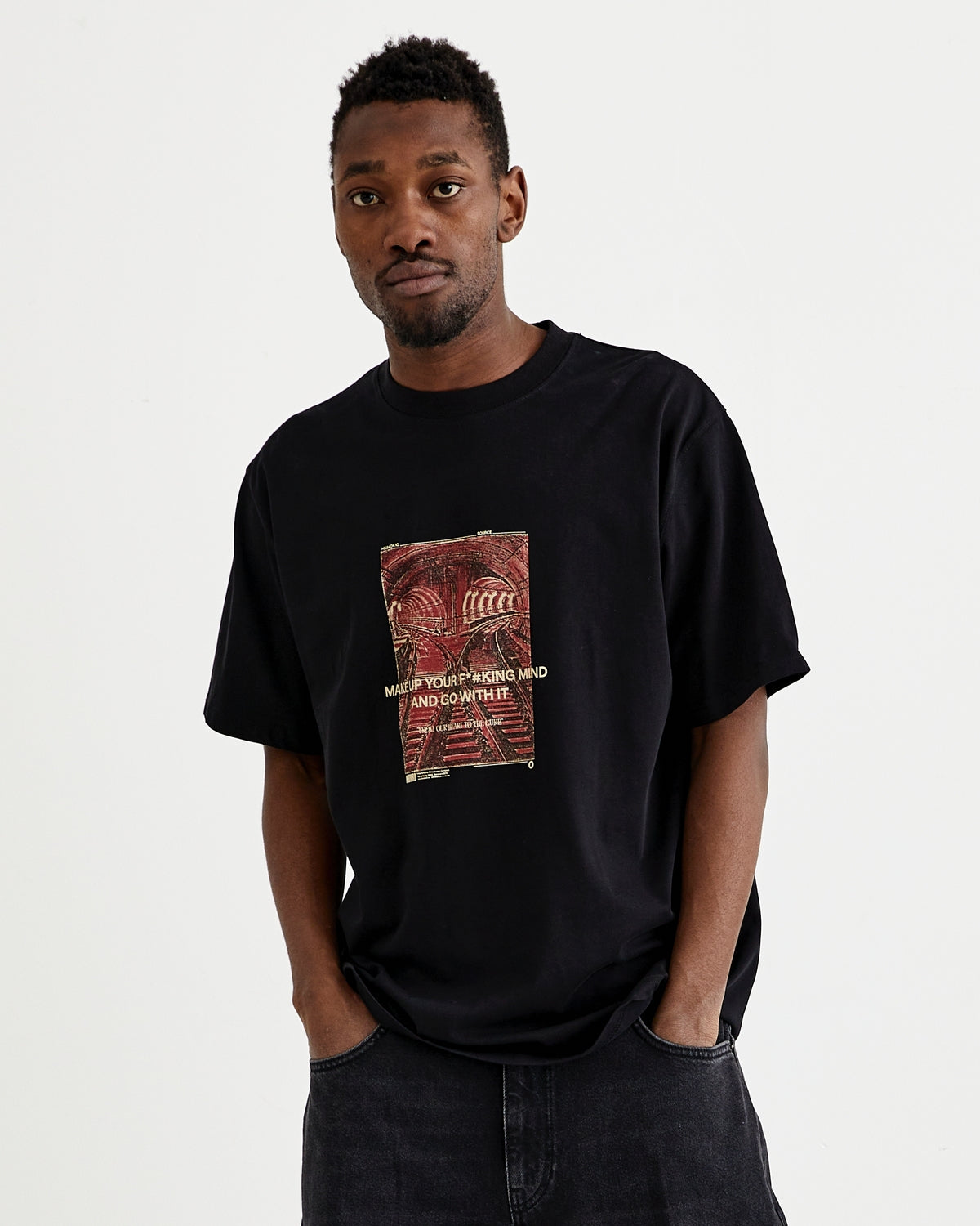 Baine Photo Tee - Black