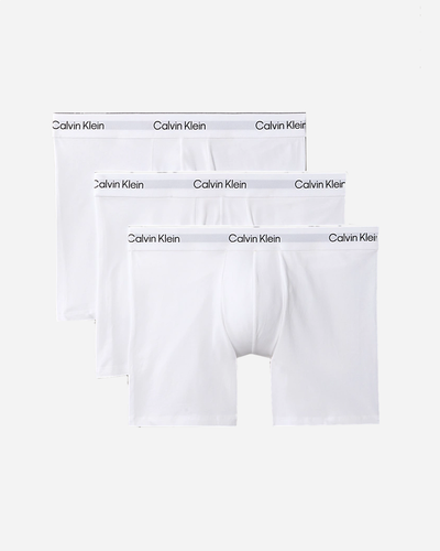 Boxer Brief 3PK | Icon Cotton Stretch - White / White / White