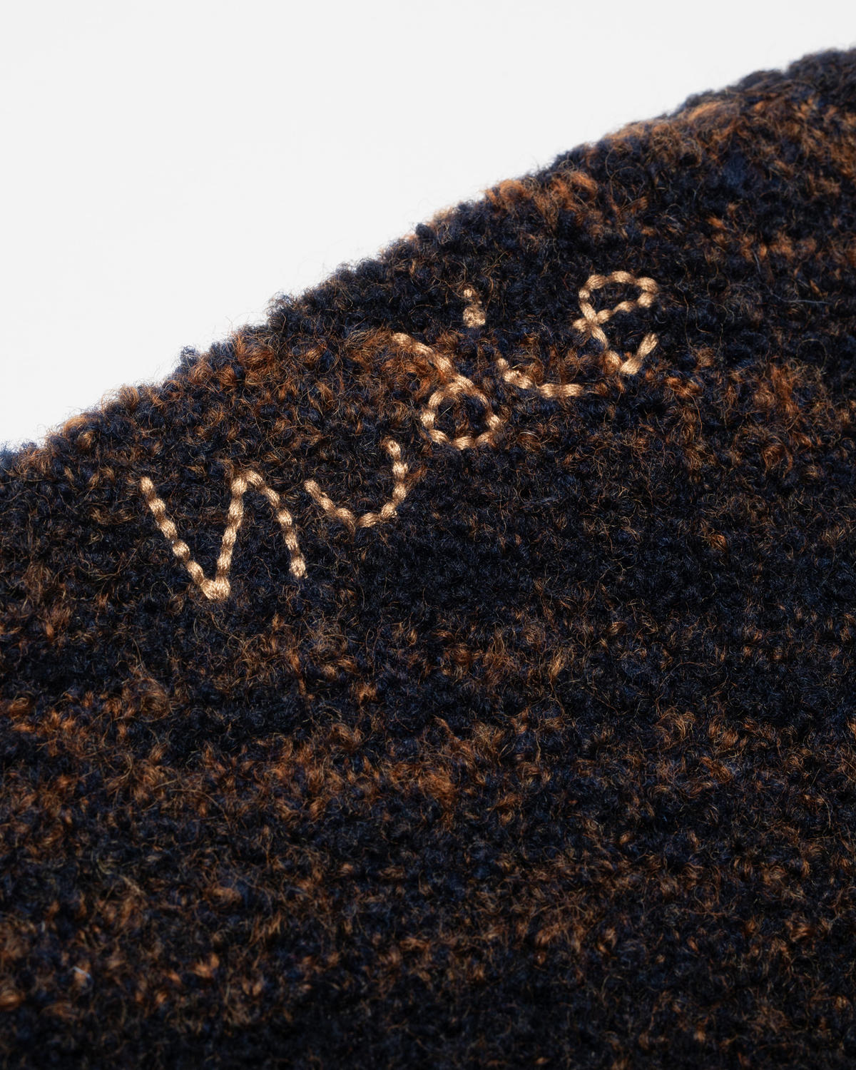Gurra Boucle Sweater - Navy/Orange