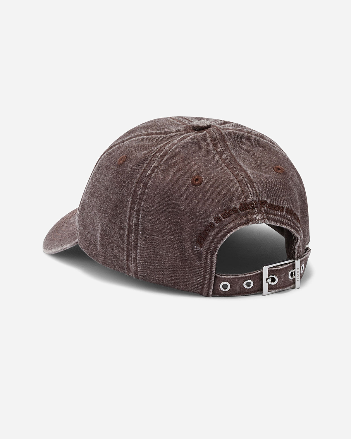 Washed Cotton Canvas Cap - Chocolate Plum