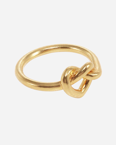 Tied Heart Ring - Guld