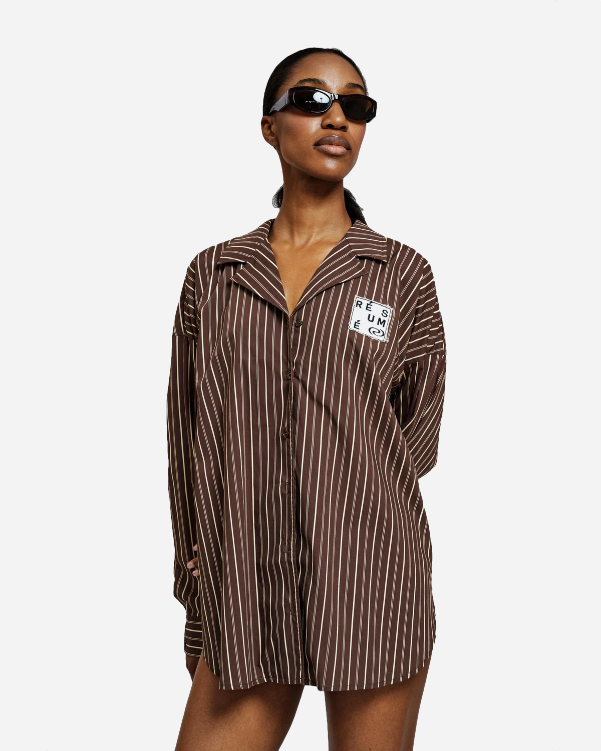 GigiRS Shirt - Brown Stripe