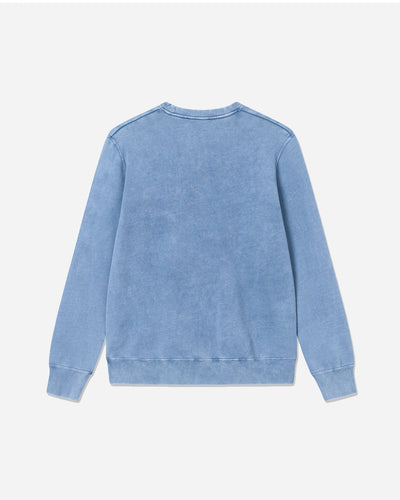 Hugh Embossed Sweatshirt - Dark Blue - WOOD WOOD - Munkstore.dk