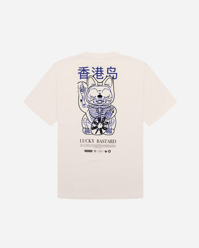 Baine Bastard Tee - Off White/Navy
