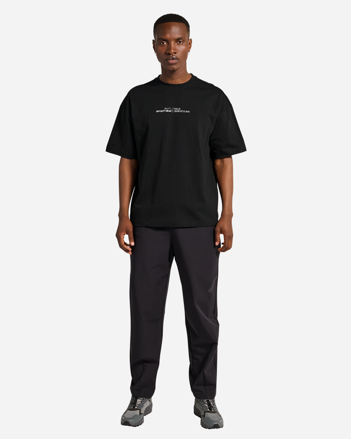 Halo Graphic Boxy T-Shirt - Black