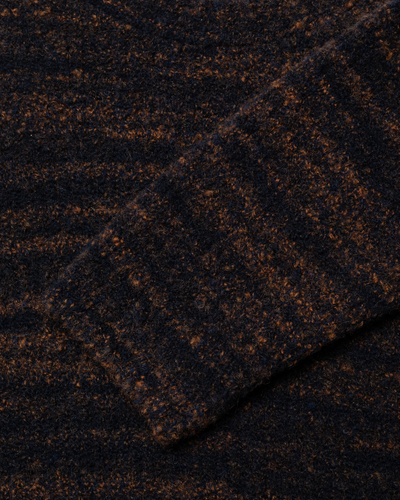 Gurra Boucle Sweater - Navy/Orange