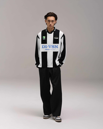 Bareen x (di)vision Football jersey longsleeve - Black/White