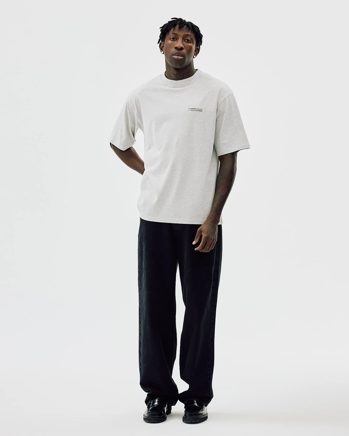 Box Fit T-Shirt Sports Network - Cloudy Grey