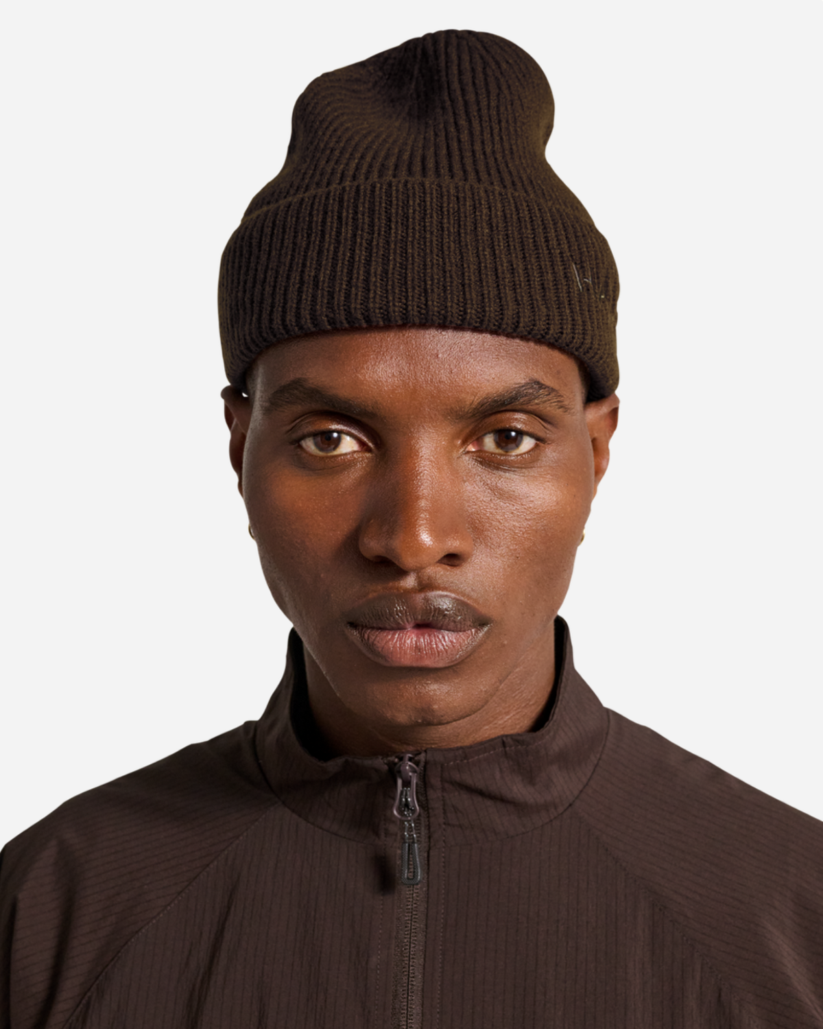 Halo Wool Rib Beanie - Bracken