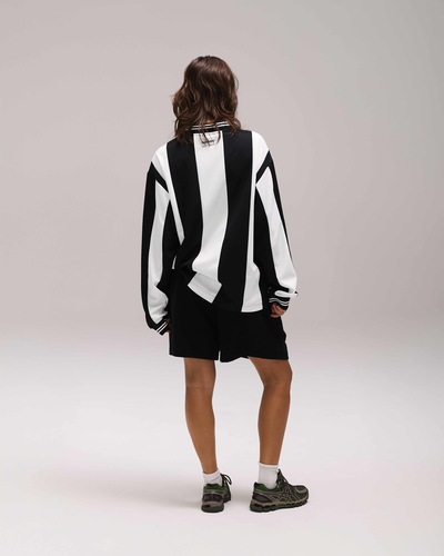Bareen x (di)vision Football jersey longsleeve - Black/White