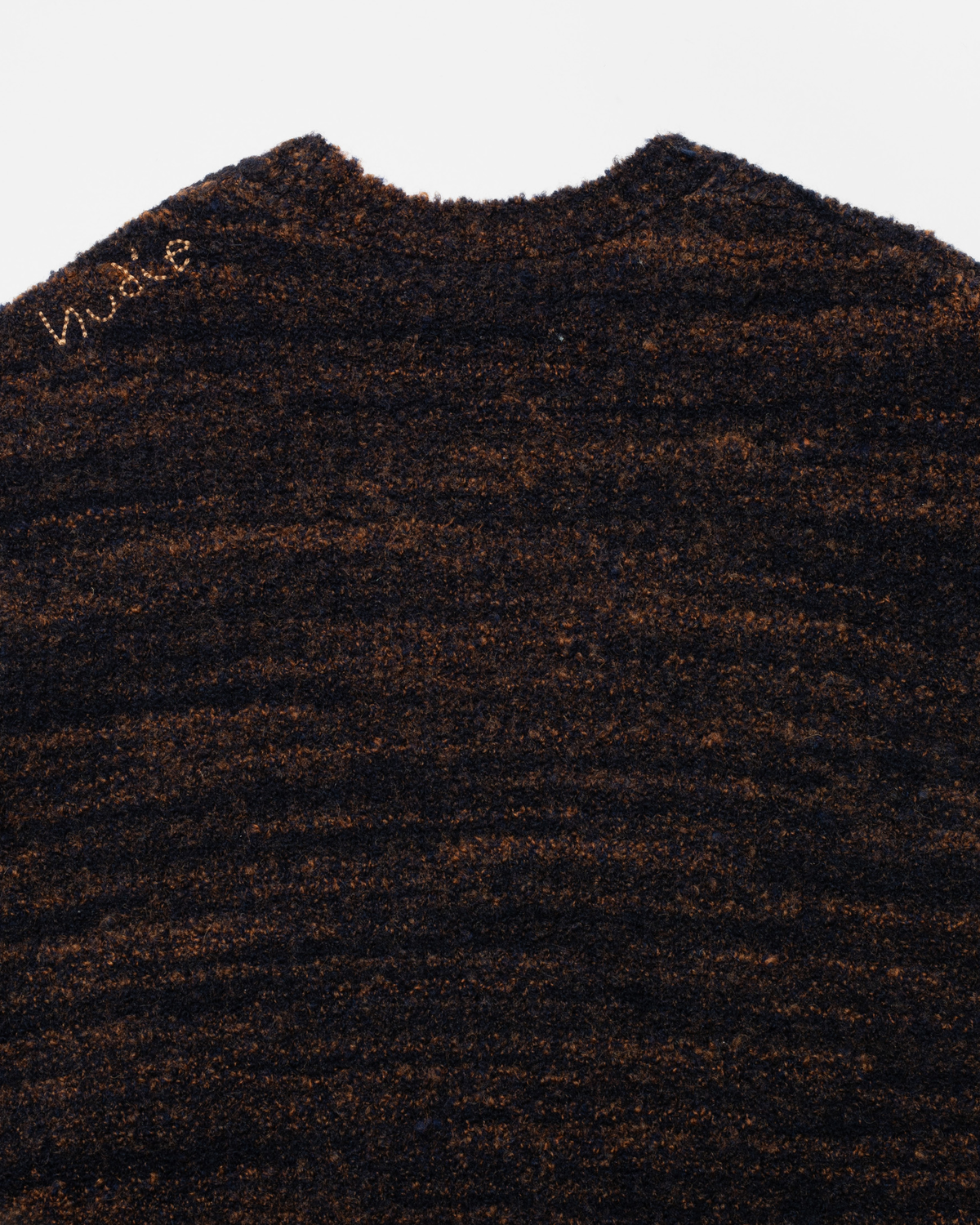 Gurra Boucle Sweater - Navy/Orange