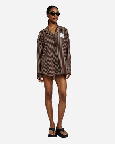 GigiRS Shirt - Brown Stripe