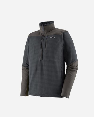 M's L/S R1 Fitz Roy 1/4 Zip - Smolder Blue - Patagonia - Munkstore.dk