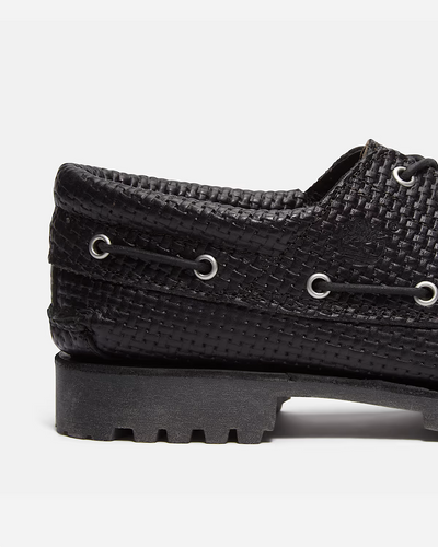 Auth Boat Shoe - Black Full Grain W Dark Brown