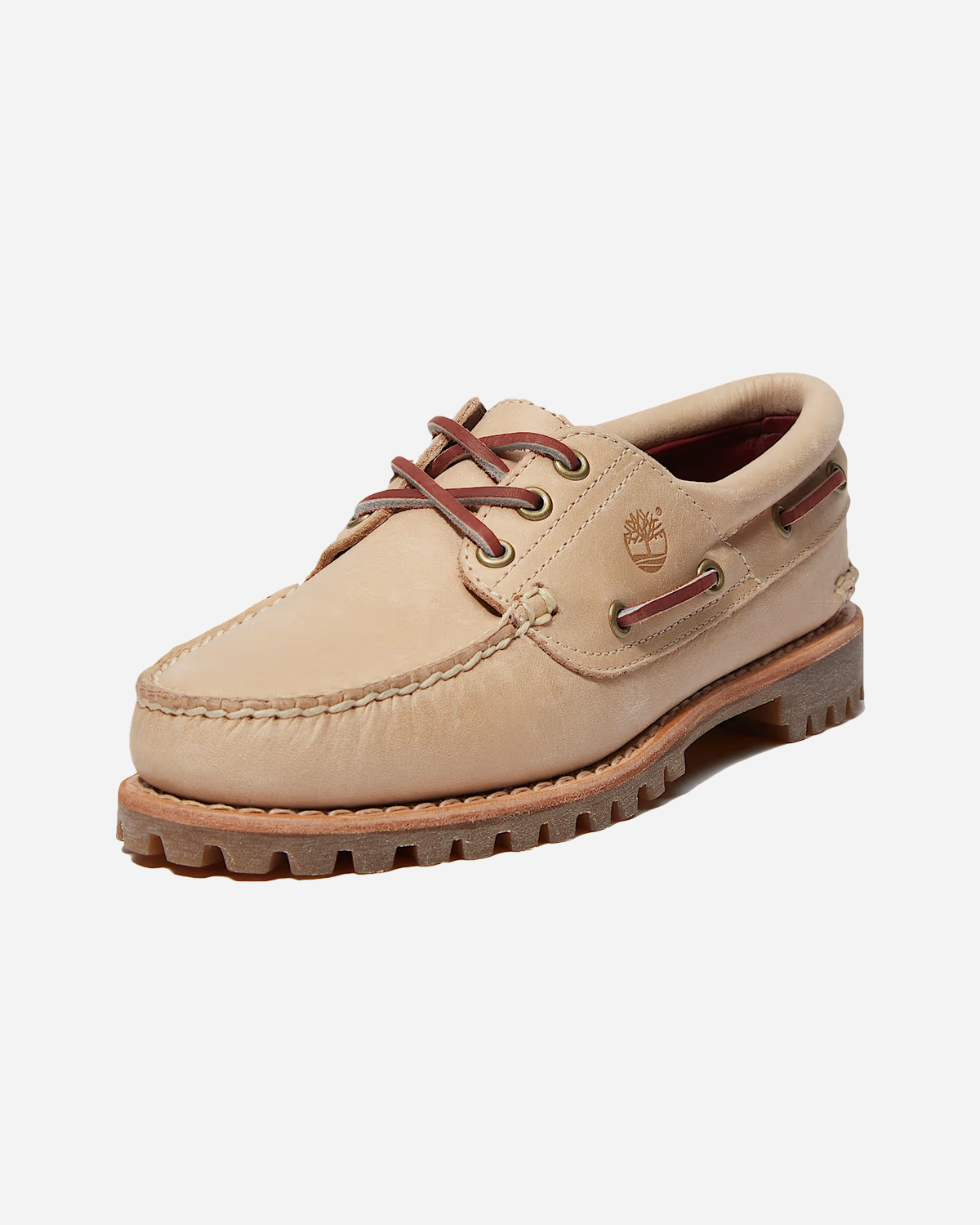Nore Boat Shoe - Beige Full Grain