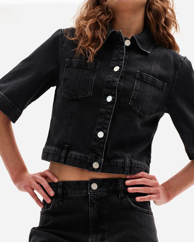 NO 05 - Black Washed Denim