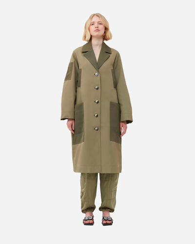 Heavy Twill Coat - Aloe