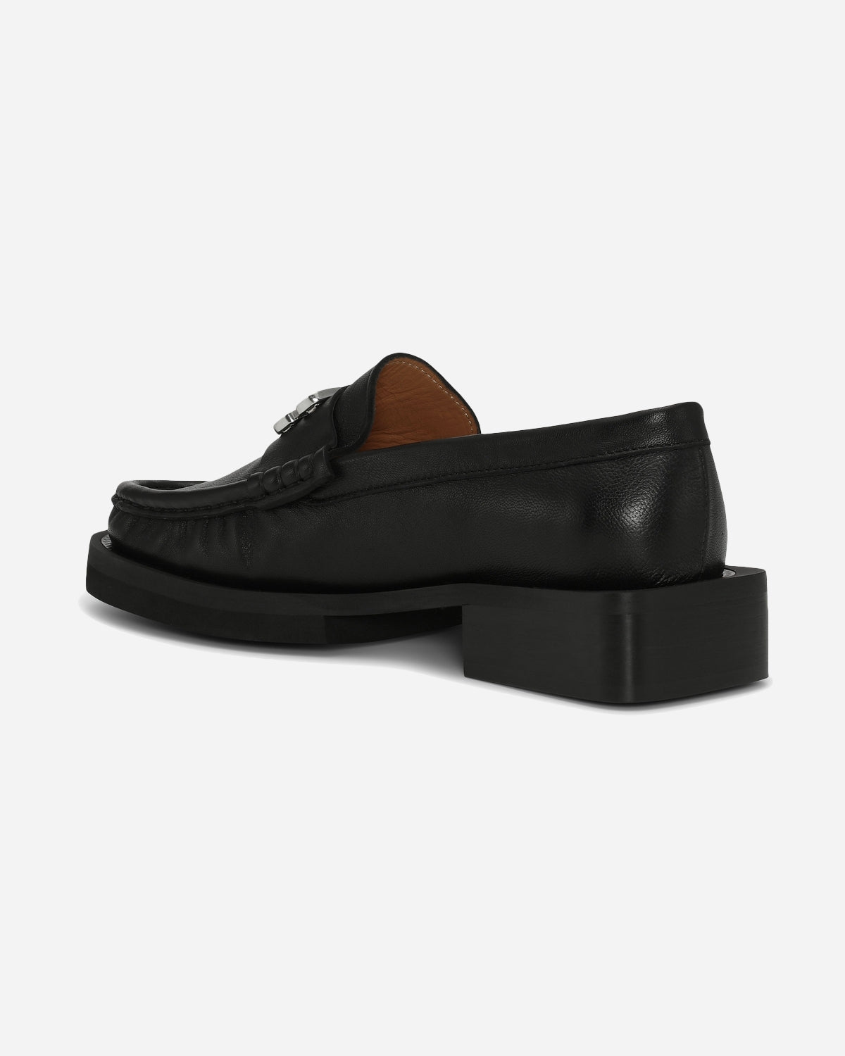 Rhinestone Logo Loafer - Black