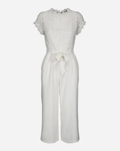 Andrea jumpsuit - Cloud Dancer - White and More - Munkstore.dk
