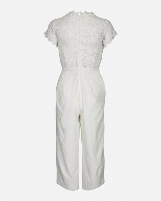 Andrea jumpsuit - Cloud Dancer - White and More - Munkstore.dk