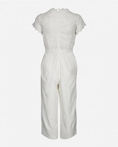 Andrea jumpsuit - Cloud Dancer - White and More - Munkstore.dk