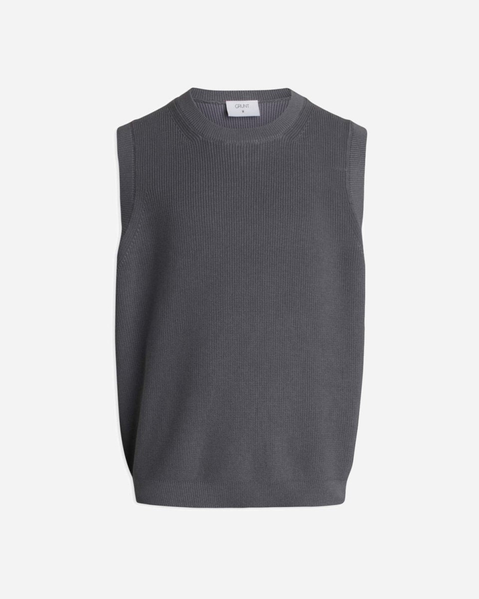 Anton Knit Vest - Blue Stone - Munk Store