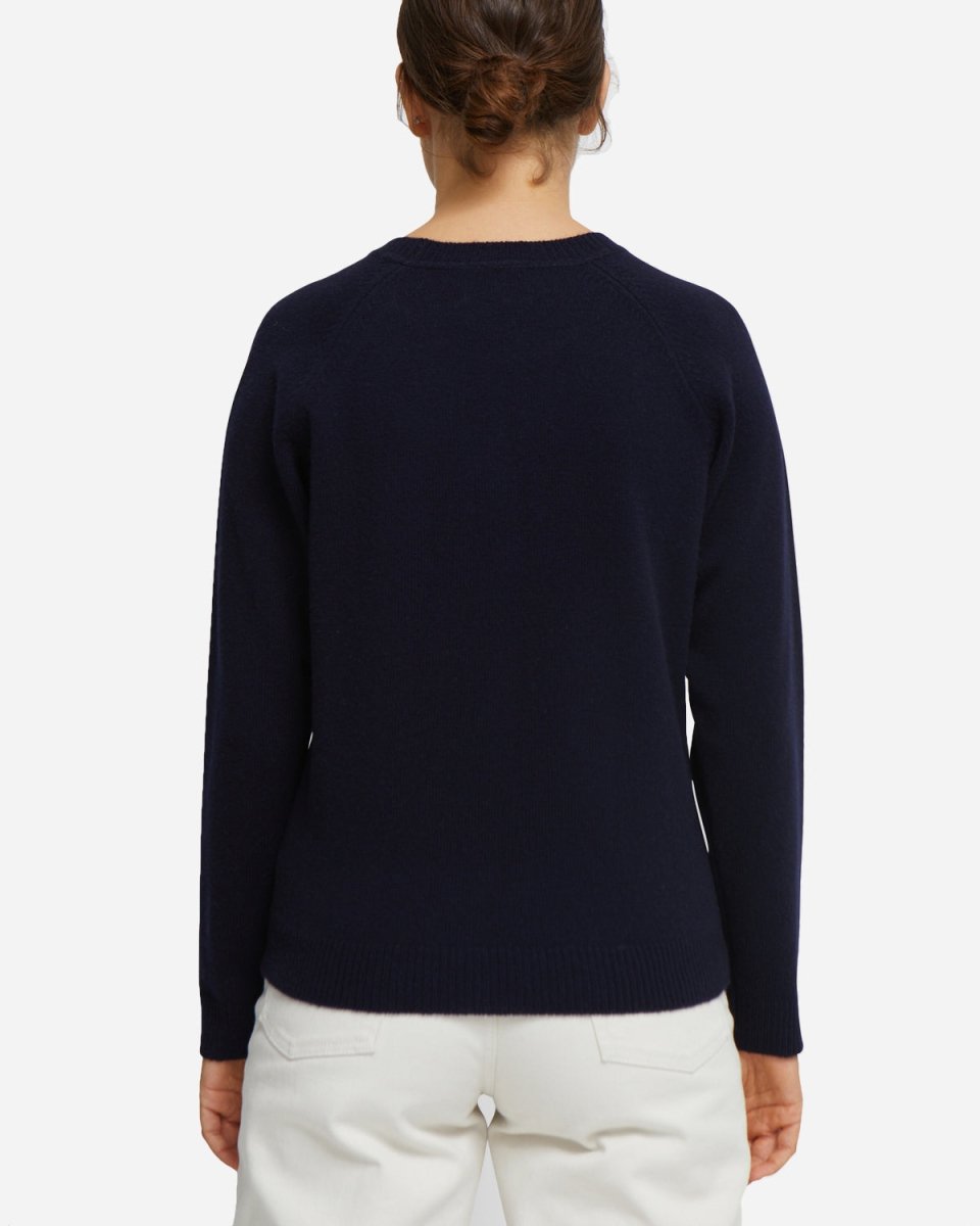 Asta Lambswool Jumper - Navy - Munk Store