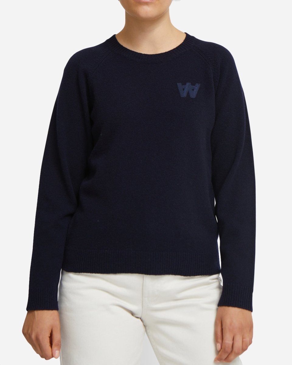 Asta Lambswool Jumper - Navy - Munk Store