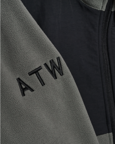 HALO Blocked Zip Fleece - Gunmetal