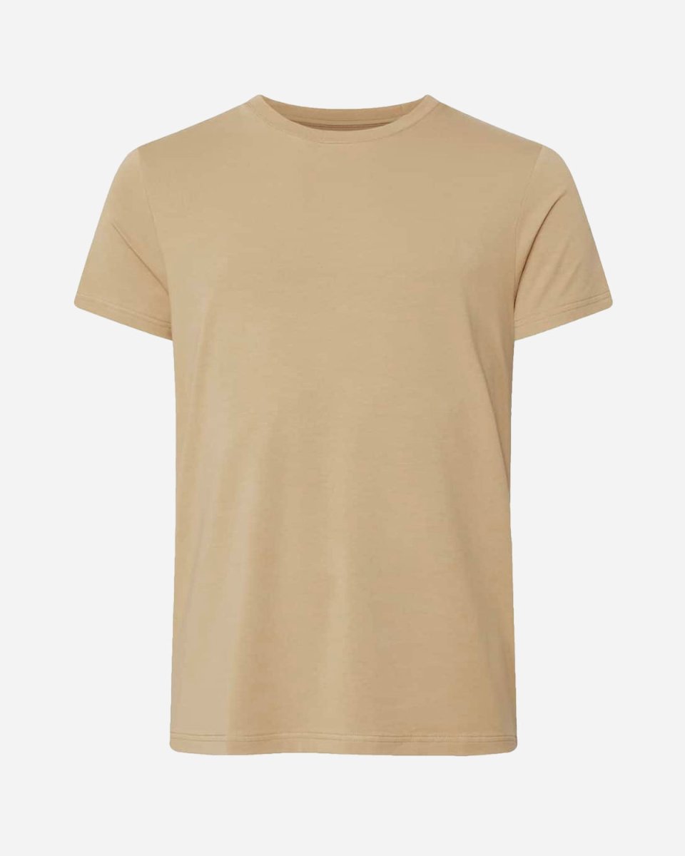 Bamboo R-Neck Tee - Sand - Munk Store