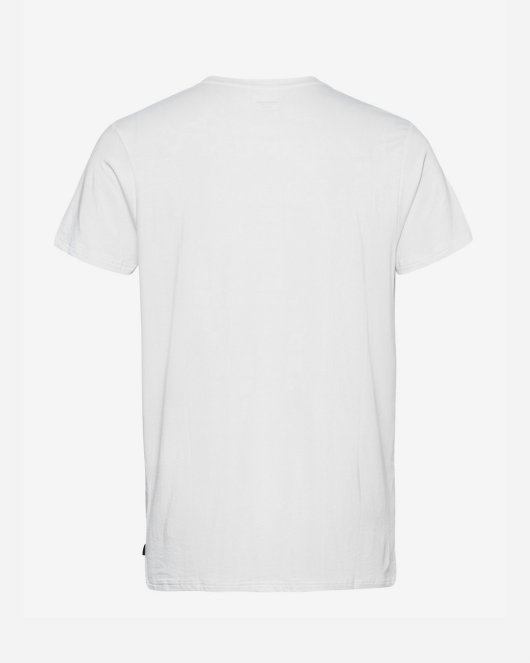 Bamboo R-Neck Tee - White - Munk Store