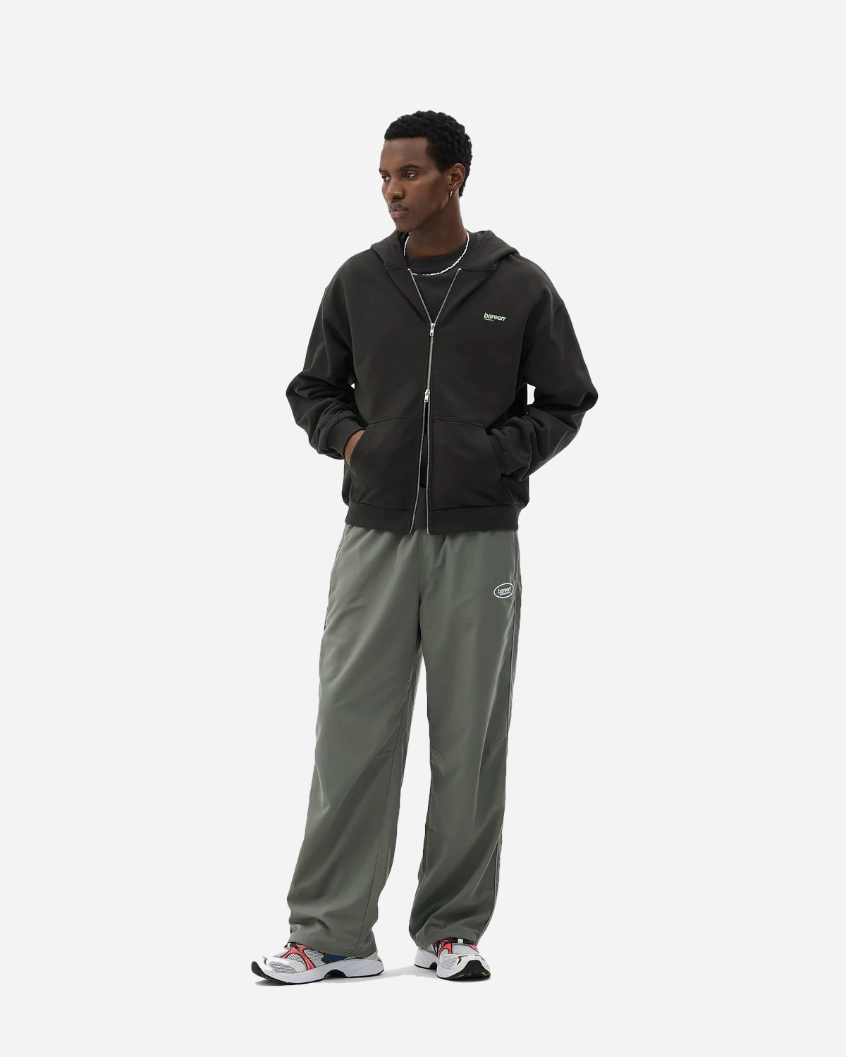 Boba Oversize Hoodie Full Zip - Pirate Black