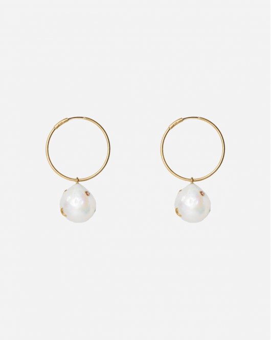 Baroque Pearl Earring - Gold - Munk Store