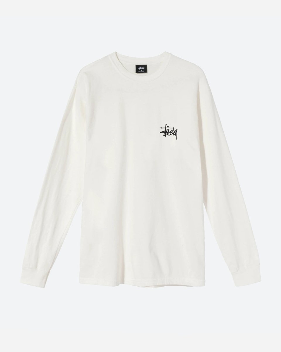 Basic Stüssy Pig. Dyed Ls Tee - Natural - Munk Store