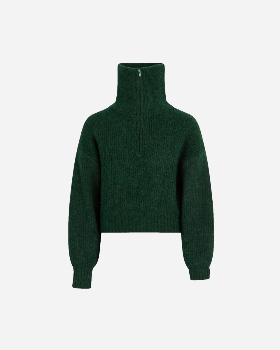 Berna Half Zip Knit - Green - Munk Store