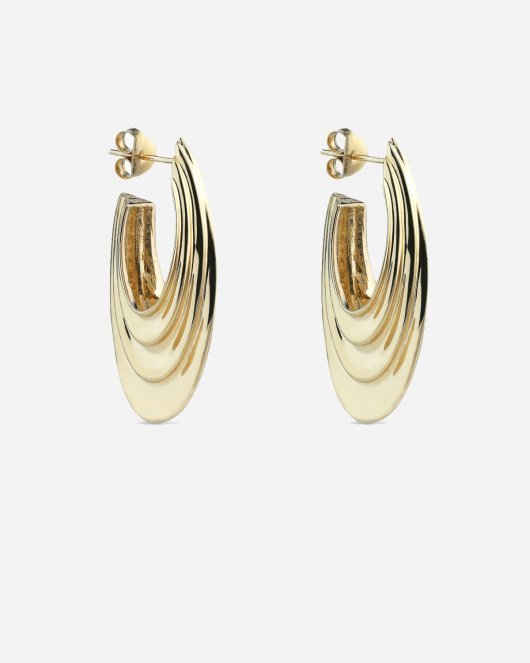 Big Sculpture Earring - Gold - Munk Store