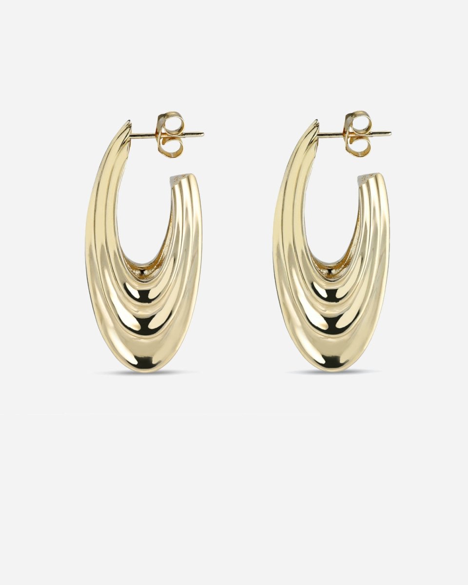 Big Sculpture Earring - Gold - Munk Store