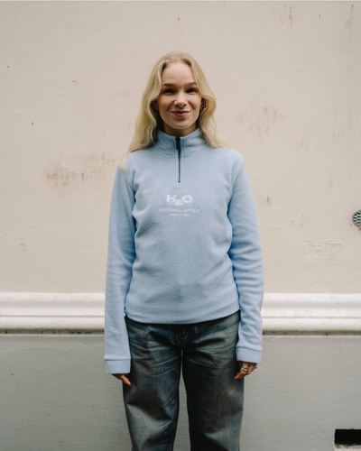 Blåvand II Fleece Half Zip - Baby Blue