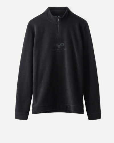 Blåvand II Fleece Half Zip - Black - Munk Store