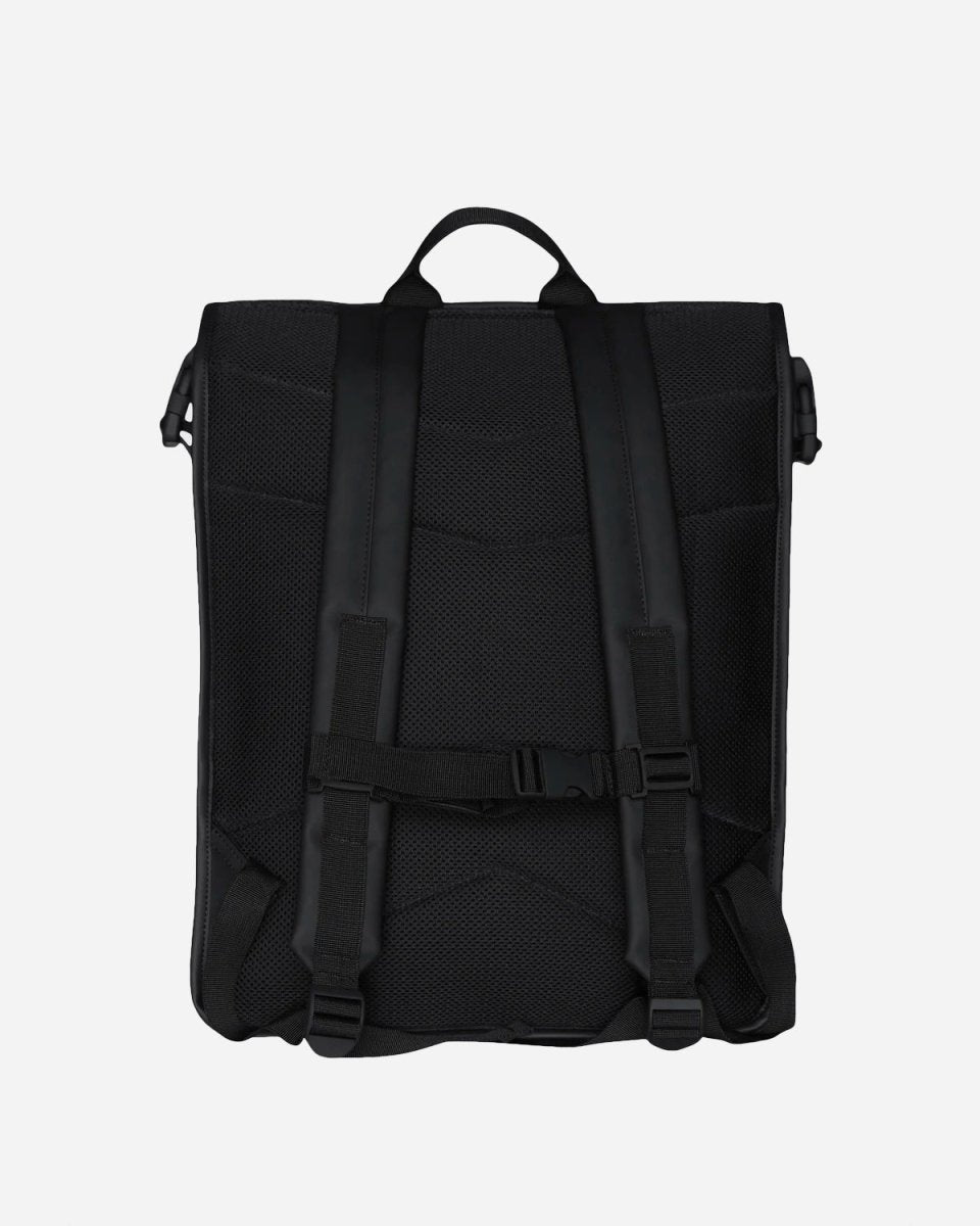 Buckle Rolltop Backpack - Black - Munk Store